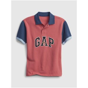 Červené klučičí dětské polo tričko GAP Logo