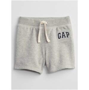 Šedé klučičí baby kraťasy GAP Logo pull-on shorts