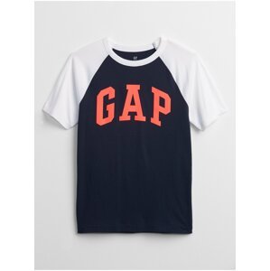 Modré klučičí dětské tričko GAP Logo t-shirt