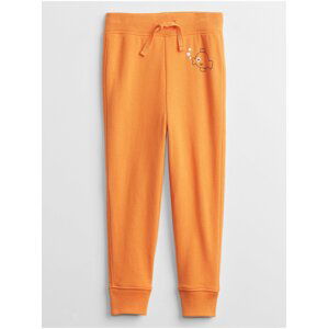 Oranžové klučičí dětské tepláky graphic joggers