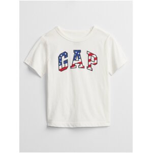 Bílé klučičí dětské tričko GAP Logo t-shirt