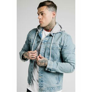 Pánská džínová bunda- JACKET DENIM HOODED