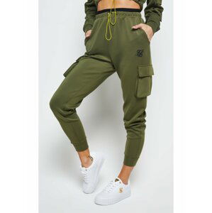 Dámské khaki tepláky- JOGGERS CARGO