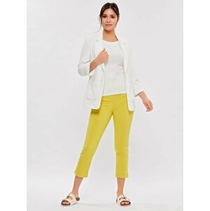 Žluté 3/4 skinny fit kalhoty M&Co