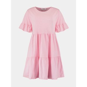 Růžové volné šaty Hailys