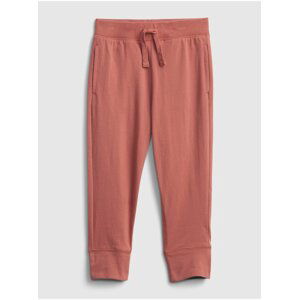 Červené klučičí dětské tepláky 100% organic cotton mix and match pull-on pants GAP