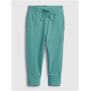 Zelené klučičí dětské tepláky 100% organic cotton mix and match pull-on pants GAP