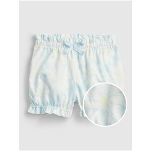 Modré holčičí baby kraťasy 100% organic cotton mix and match pull-on shorts GAP