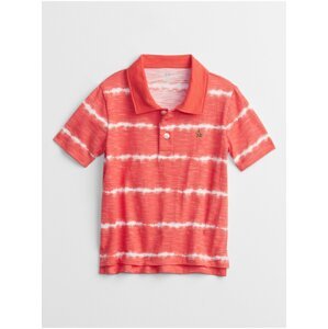 Červené klučičí dětské polo tričko print t-shirt GAP