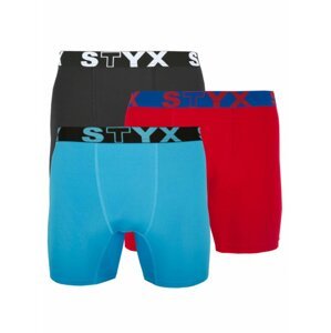 3PACK pánské funkční boxerky Styx vícebarevné