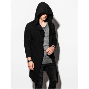 Černá pánská mikina s kapucí Ombre Clothing B961