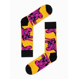 Pánské ponožky U94 - žlutá