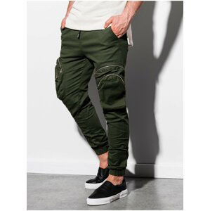 Pánské jogger kalhoty P996 - khaki