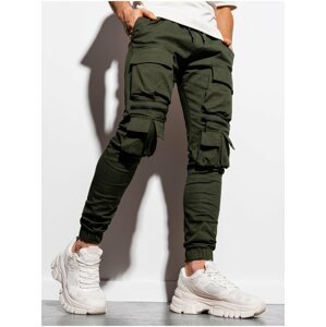 Pánské jogger kalhoty P995 - khaki