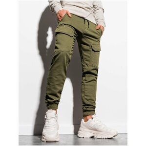 Pánské jogger kalhoty P925 - khaki