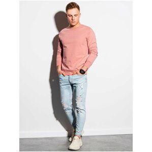 Růžová pánská mikina Ombre Clothing B1160