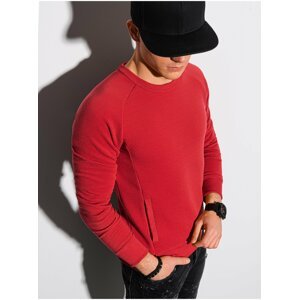 Červená pánská mikina Ombre Clothing B1156