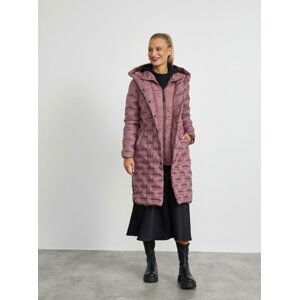 Starorůžový dámský péřový zimní kabát METROOPOLIS by ZOOT.lab Roxy