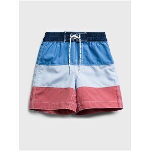 Barevné klučičí dětské plavky GAP recycled colorblock swim trunks