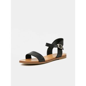 Černé dámské kožené sandály ALDO Eterillan