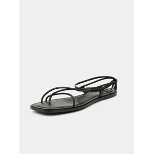 Černé dámské kožené sandály ALDO Oita
