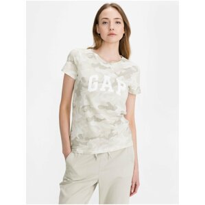 Béžové dámské tričko GAP classic t-shirt