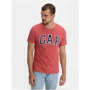 Červené pánské tričko GAP Logo bas arch t-shirt