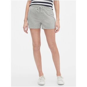 Šedé dámské kraťasy GAP Logo shorts