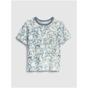Modré klučičí dětské tričko 100% organic cotton mix and match t-shirt