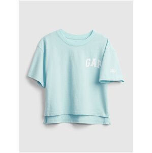 Modré holčičí dětské tričko GAP Logo updolx t-shirt
