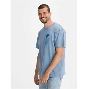 Modré pánské tričko GAP Logo easy breezy t-shirt