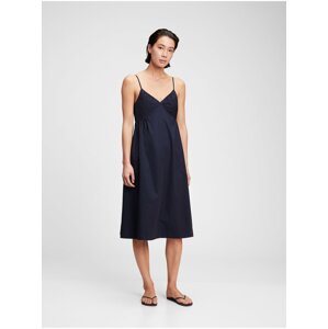 Černé dámské šaty GAP deep cami midi dress