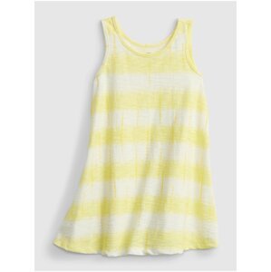 Žluté holčičí dětské šaty tank dress