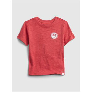 Červené klučičí dětské tričko short sleeve graphic t-shirt