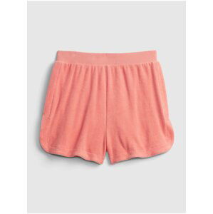 Oranžové dámské kraťasy GAP towel terry high rise dolphin short