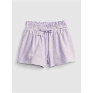 Fialové holčičí dětské kraťasy summer ptf smocked short