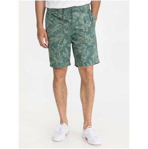 Zelené pánské šortky print easy shorts GAP