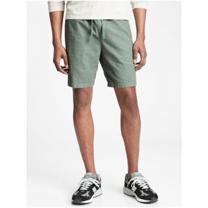 Zelené pánské kraťasy linen easy shorts