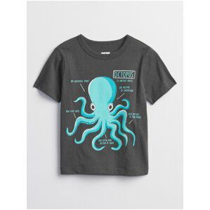 Černé klučičí dětské tričko mix and match graphic t-shirt