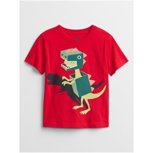 Červené klučičí dětské tričko mix and match graphic t-shirt