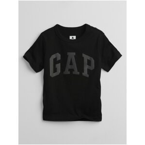 Černé klučičí dětské tričko GAP Logo t-shirt