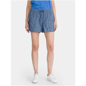 Modré dámské kraťasy GAP pull-on chambray shorts