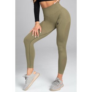 Legíny Gym Glamour Bezešvé Combat Khaki