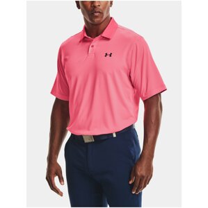 Tričko Under Armour Performance Stripe Polo - růžová