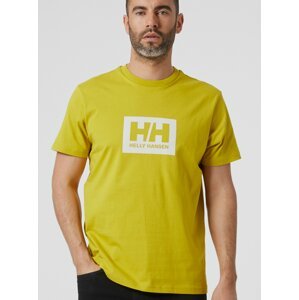 Žluté pánské tričko s potiskem HELLY HANSEN