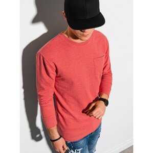 Červená pánská mikina Ombre Clothing  B1149