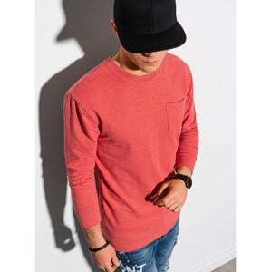Červená pánská mikina Ombre Clothing  B1149