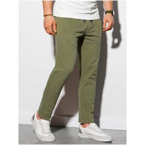 Khaki pánské tepláky Ombre Clothing P946