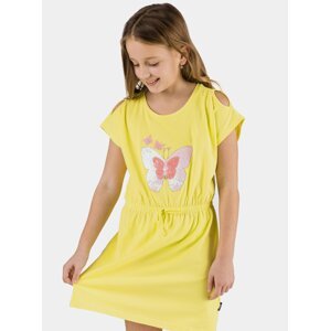 Žluté holčičí šaty s potiskem SAM 73