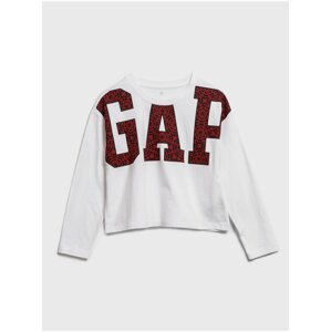 Bílé holčičí tričko GAP logo